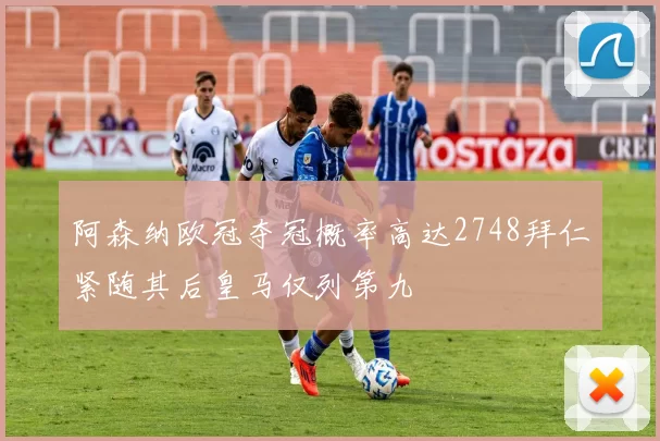 阿森纳欧冠夺冠概率高达2748拜仁紧随其后皇马仅列第九